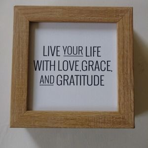 Farmhouse Inspirational Word Sign Table Sitter